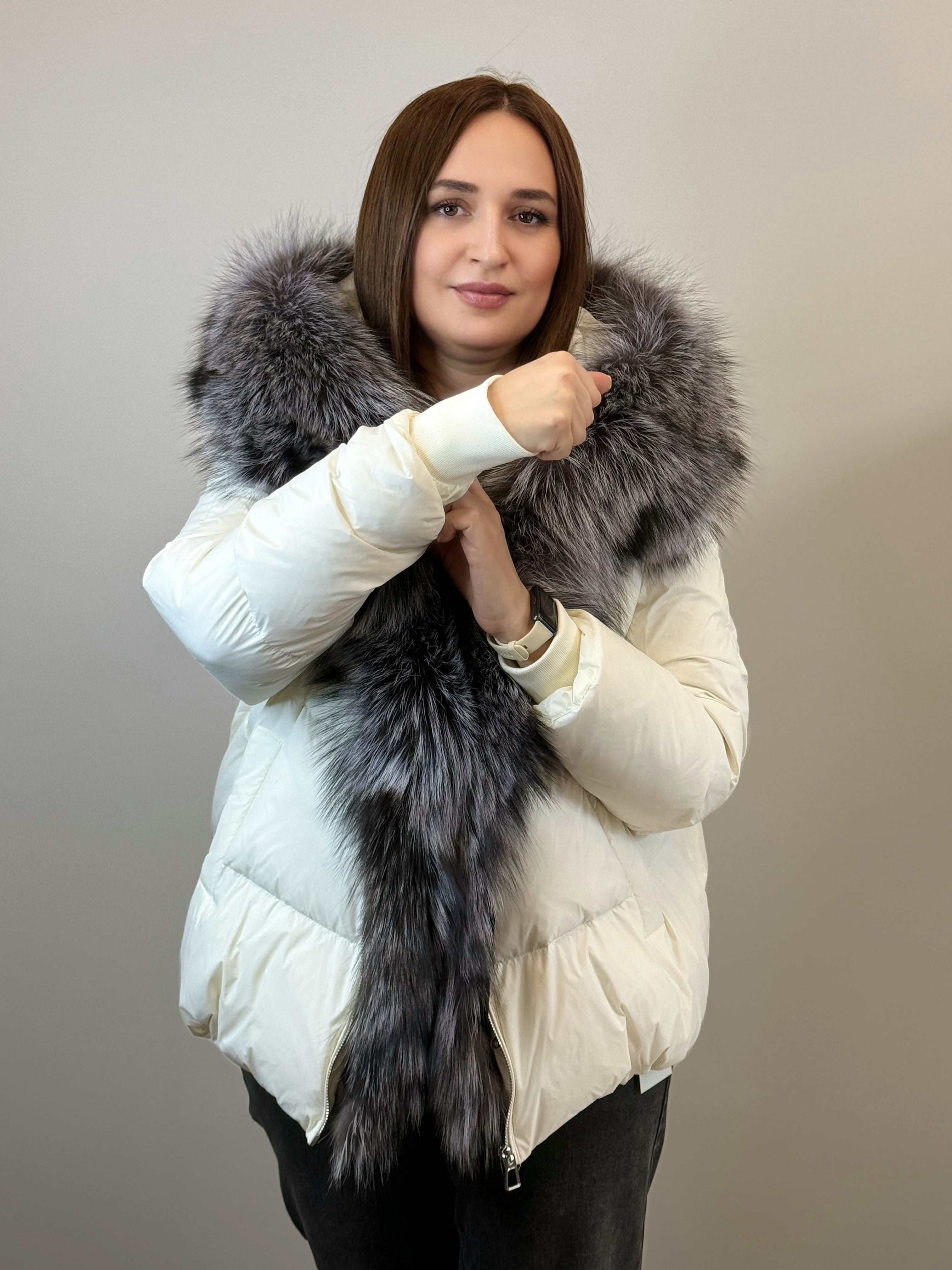 куртка 007 🤍 Женская зимняя куртка с мехом Arctic Pearl