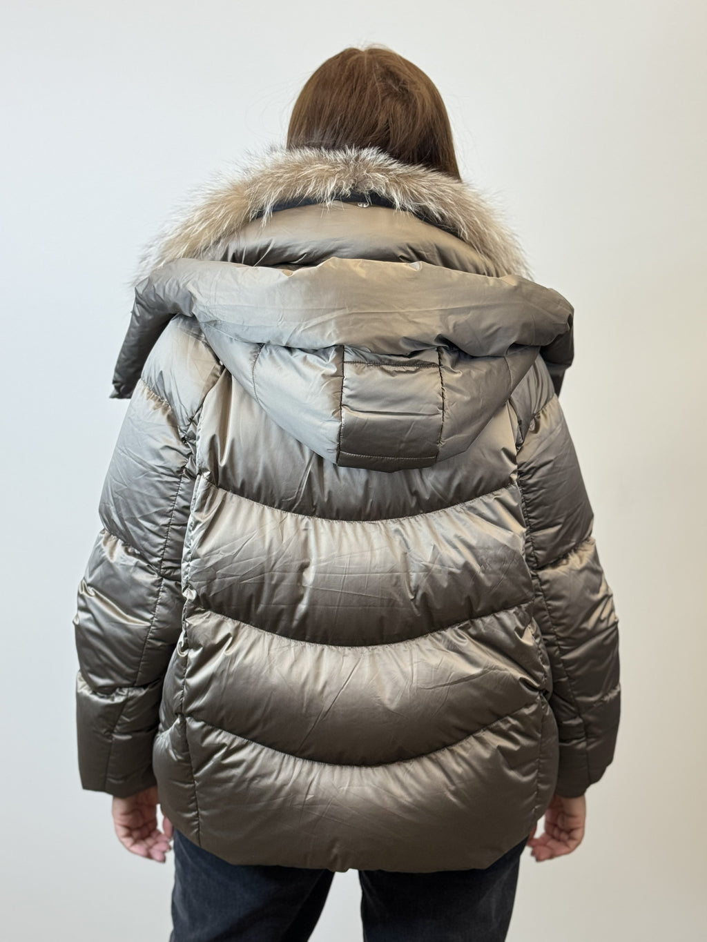 куртка 024 🤎 Женская зимняя куртка с натуральным мехом Arctic Luxe