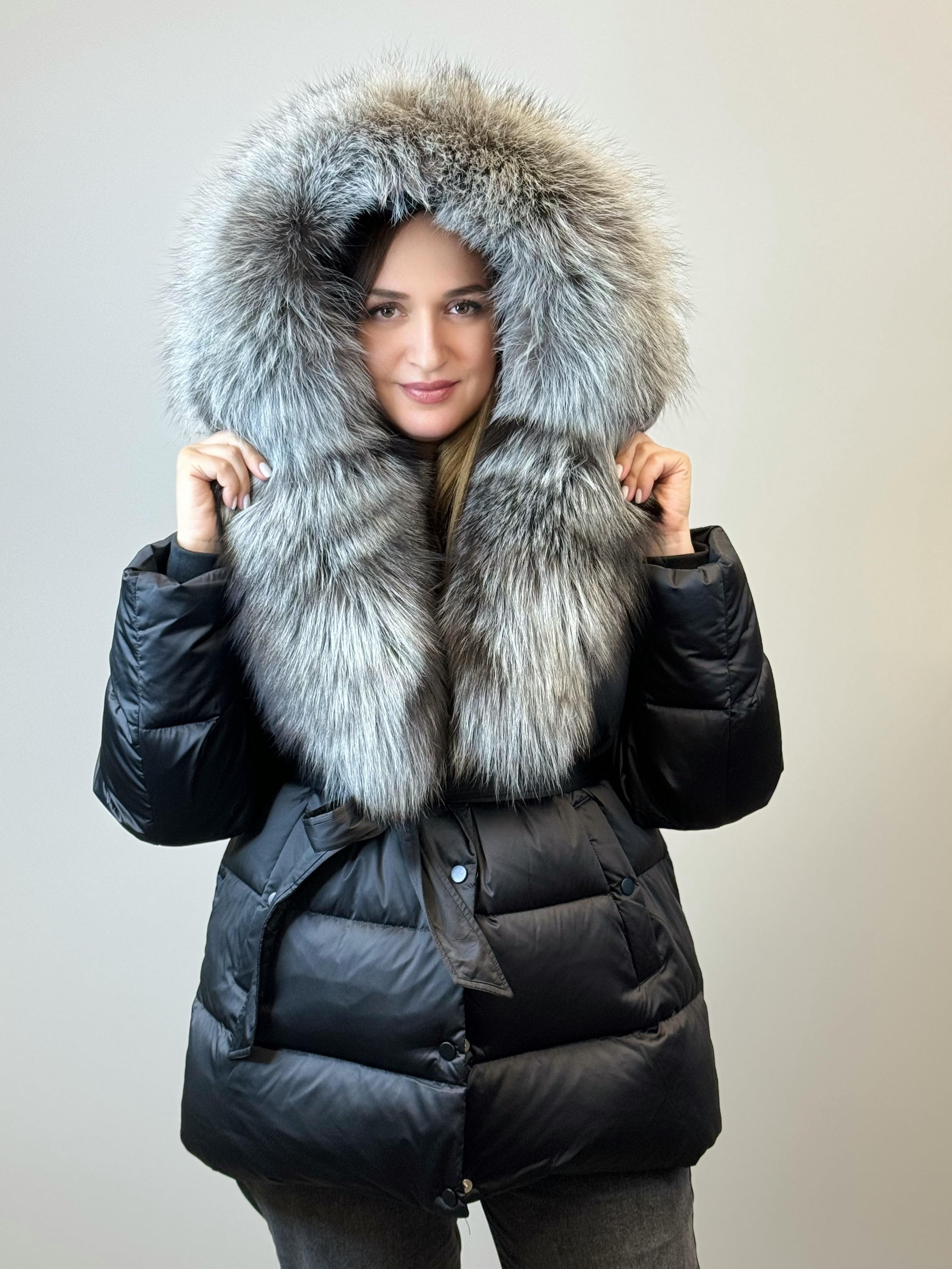 куртка 026 🖤 Женская зимняя куртка с натуральным мехом Arctic Queen