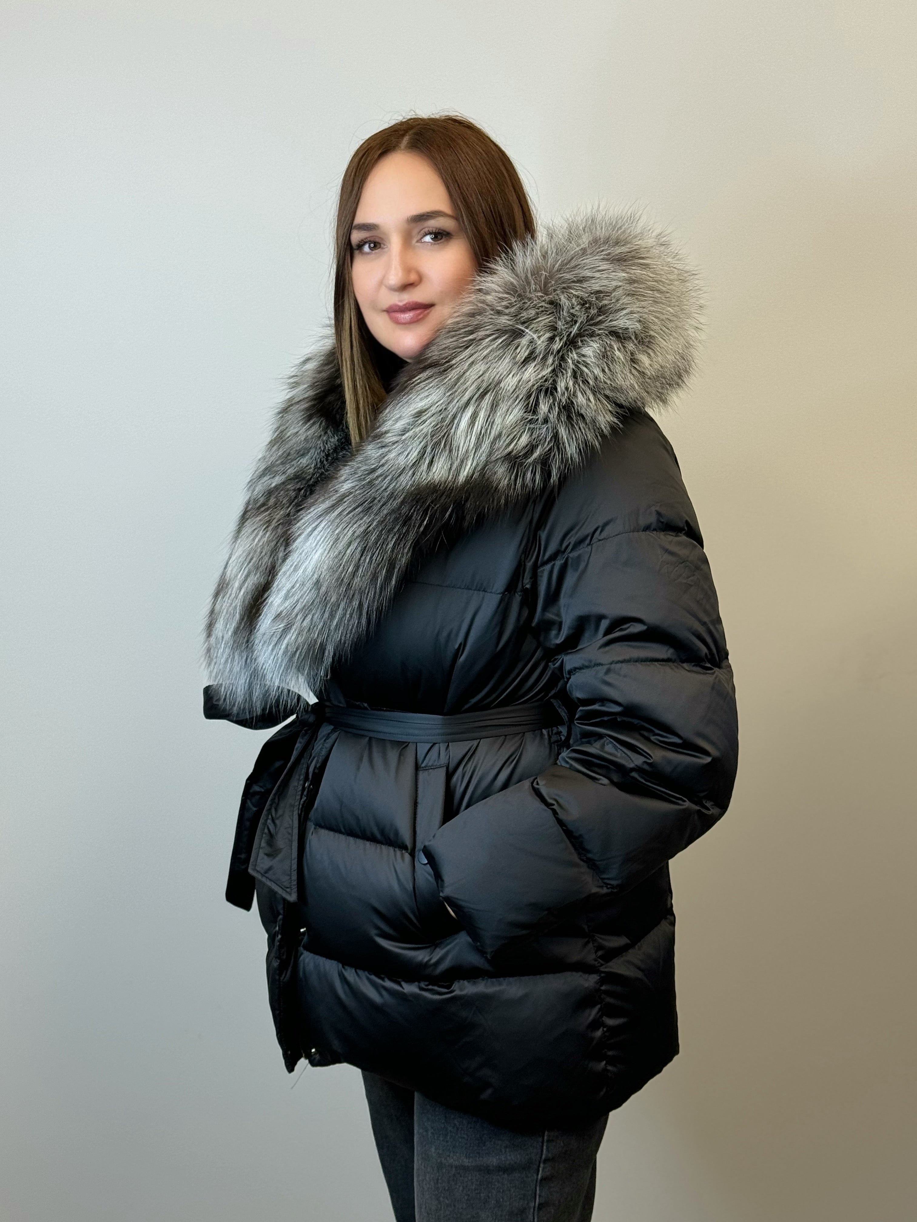 куртка 026 🖤 Женская зимняя куртка с натуральным мехом Arctic Queen