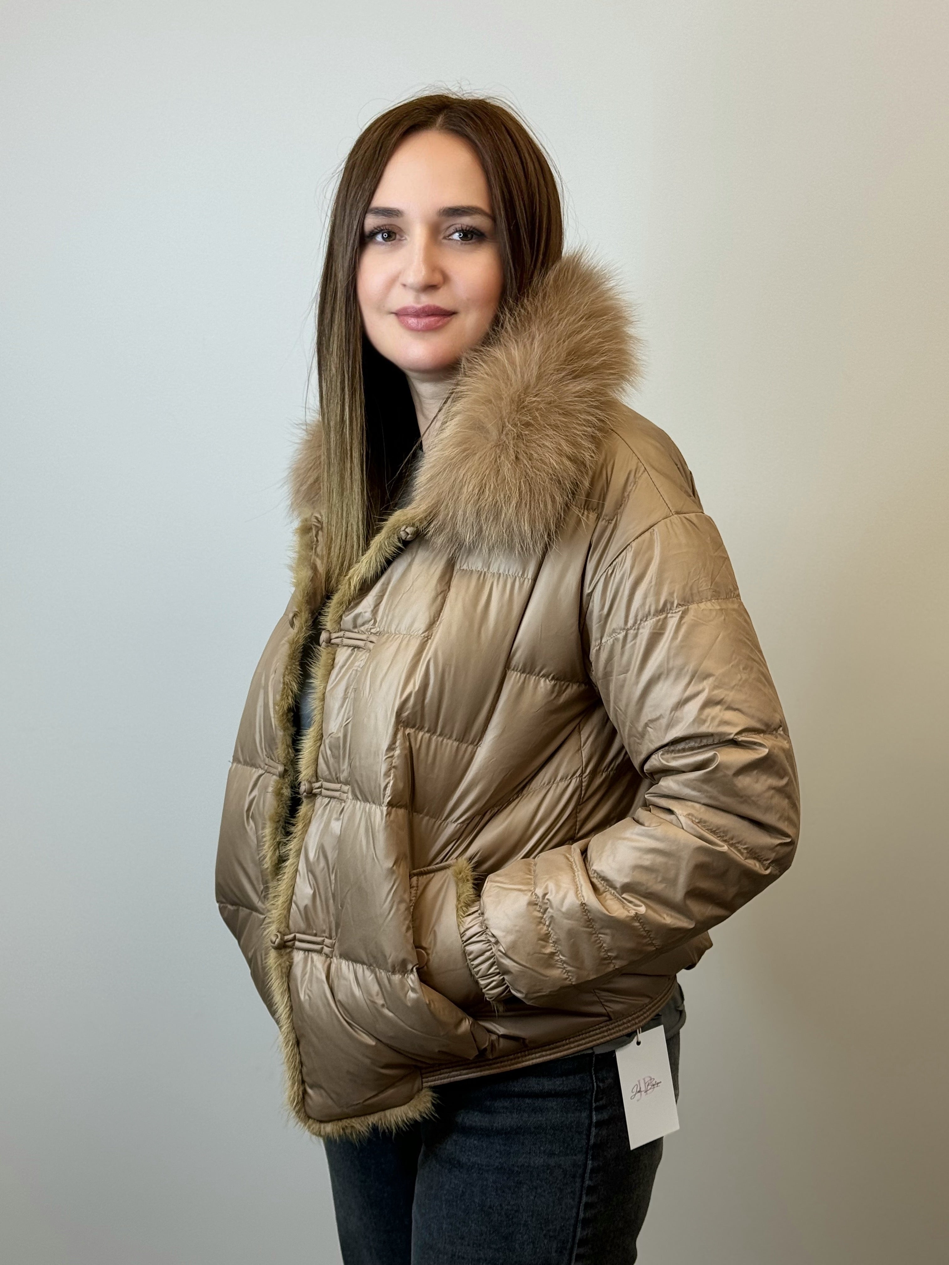 куртка 032 Женская зимняя куртка Bronze Queen