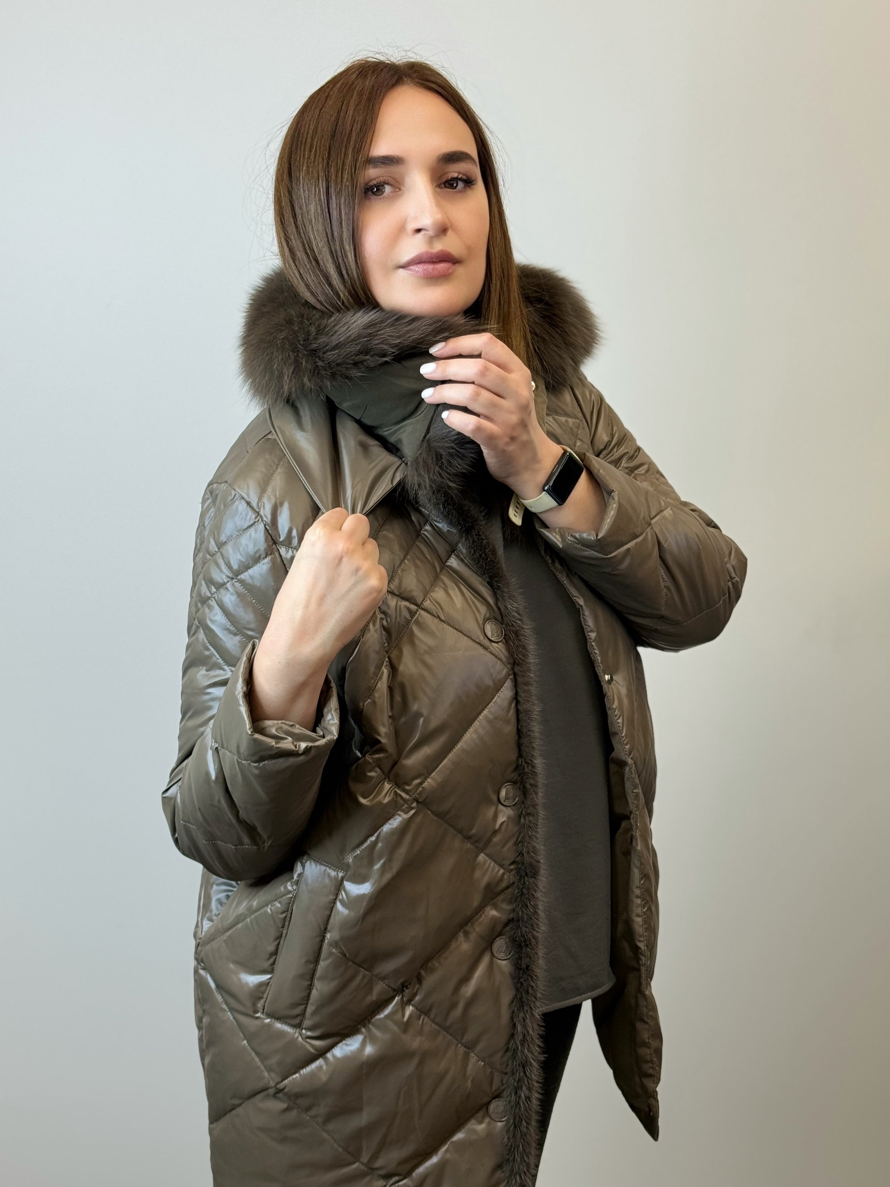 куртка 034 🤎 Женское пальто Royal Brown